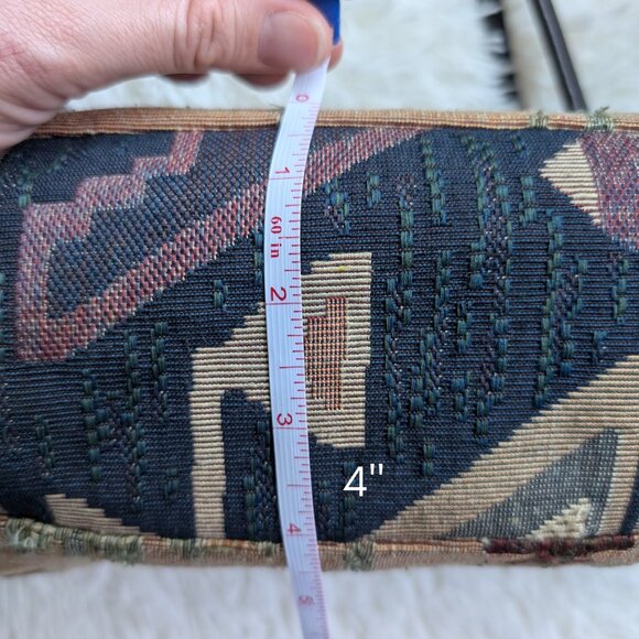 Nine West, Vintage Tapestry Shoulder Bag – 90s Y2K Boho Aztec Style - Picture 12 of 12